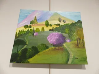 Exposición de participantes en el Taller de Artes Plásticas y Visuales de AVIVA