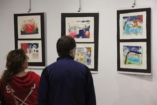 Exposición del taller de artes de AVIVA en el Espacio Joven