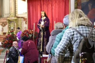 Besapiés Jesús Rescatado en la iglesia de San Pablo