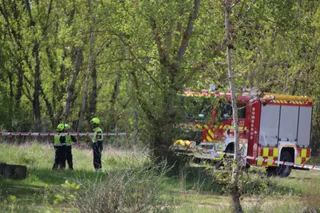 Rescate del cuerpo sin vida en el río Tormes a su paso por Villamayor | Javier S. Fraile