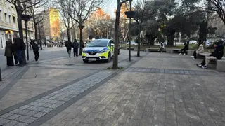 Un accidente en plaza España moviliza a varios efectivos municipales de Salamanca