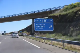 Autovía A-66, a la altura de Arapiles. Foto Andrea M.