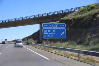 Autovía A-66, a la altura de Arapiles. Foto Andrea M.