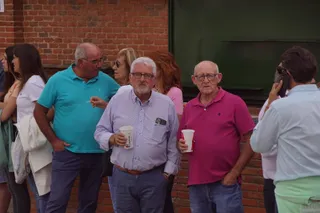 Ambiente en el patio de cuadrillas de La Glorieta este sábado antes de la corrida de rejones de Sánchez y Sánchez.