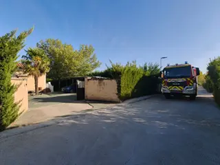 Incendio en un domicilio en Valverdón