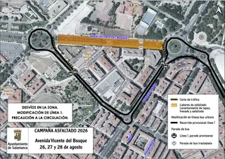 La avenida Vicente del Bosque estará cortada del miércoles al viernes 