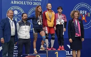 Marta García en el Campeonato de España Absoluto de Halterofilia