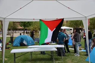 Acampada de universitarios en solidaridad con Palestina | Salamanca24horas