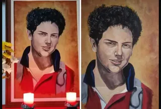 Pintura de Carlo Acutis realizada por Jesús López Martín