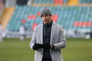 Antonio Calderón, en el choque ante el Pontevedra / FOTO SALAMANCA24HORAS.COM