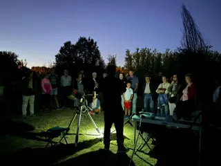 Velada astronómica en Santa Marta. 
