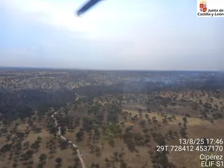 Estado del incendio de Cipérez