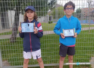 Final benjamín charra en el Campeonato de Castilla y león de tenis