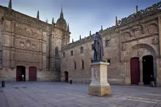 El Patio de escuelas de la Universidad de Salamanca
