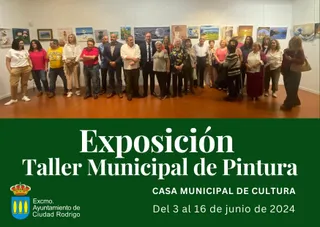 Cartel Exposición Taller Municipal de Pintura en Ciudad Rodrigo. Foto Ayuntamiento de Ciudad Rodrigo
