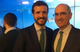 Javier Iglesias y Pablo Casado