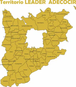 Territorio subvencionable actual por el LEADER