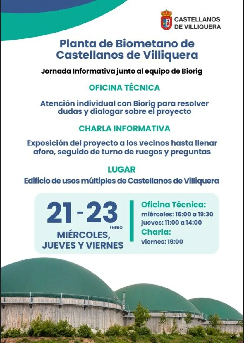 Reunión Castellanos de Villiquera planta de biometano