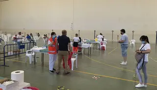 Siguen las vacunaciones masivas en el pabellón de Peñaranda