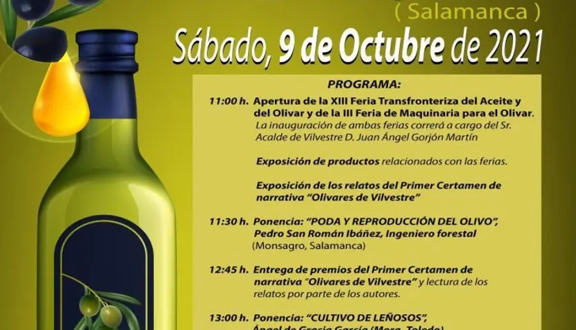Cartel A2 Feria Olivar 2021 Vilvestre V4 baja