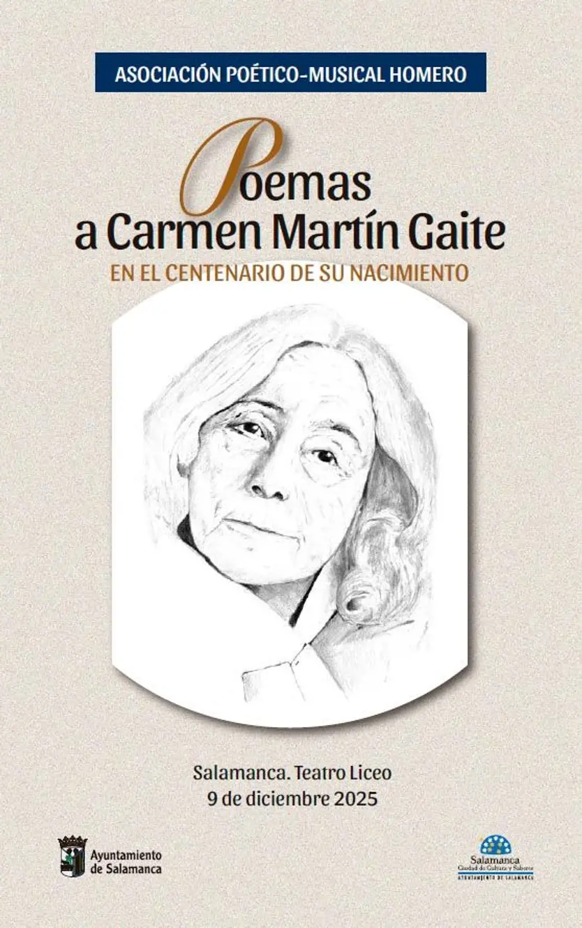 El Teatro Liceo celebra un recital poético gratuito en honor a Carmen Martín Gaite este martes