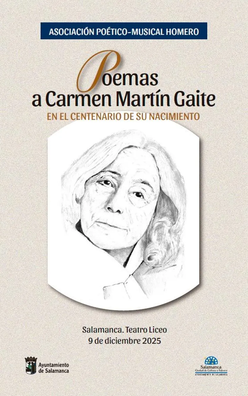 El Teatro Liceo celebra un recital poético gratuito en honor a Carmen Martín Gaite este martes