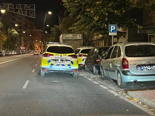 Policía Local en Paseo de la Estación. Foto de archivo