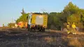 Incendio de pasto en el Camino de Moriscos