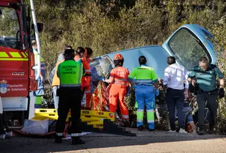 Imagen del accidente ocurrido en Espeja. IMAGEN ICAL