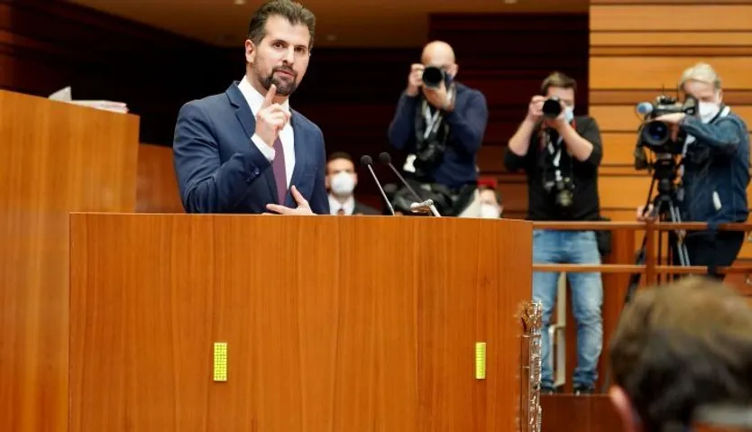 Luis Tudanca durante su intervención | Agencia ICAL