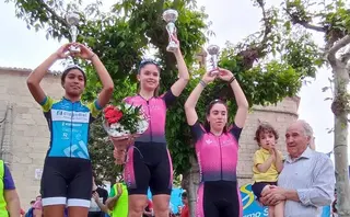 Daniella Tamames y Lucía Llamas, en el podio de la prueba infantil femenina | FOTO PROMESAL
