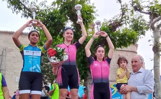 Daniella Tamames y Lucía Llamas, en el podio de la prueba infantil femenina | FOTO PROMESAL