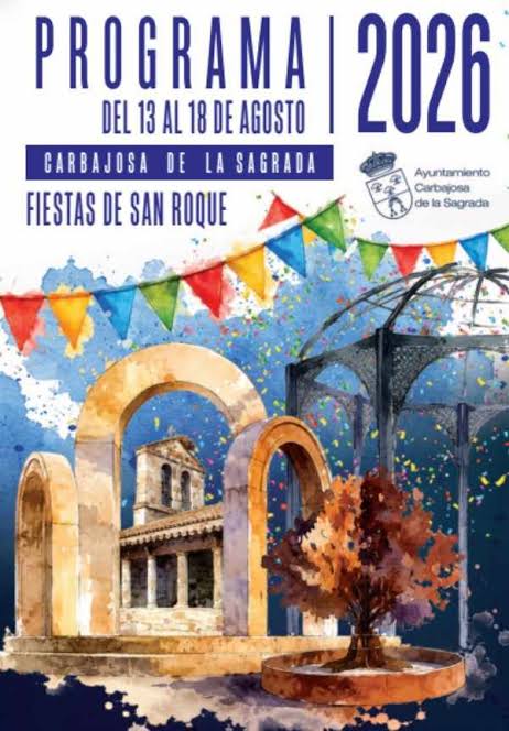 Cartel de fiestas Carbajosa de la Sagrada, agosto de 2026