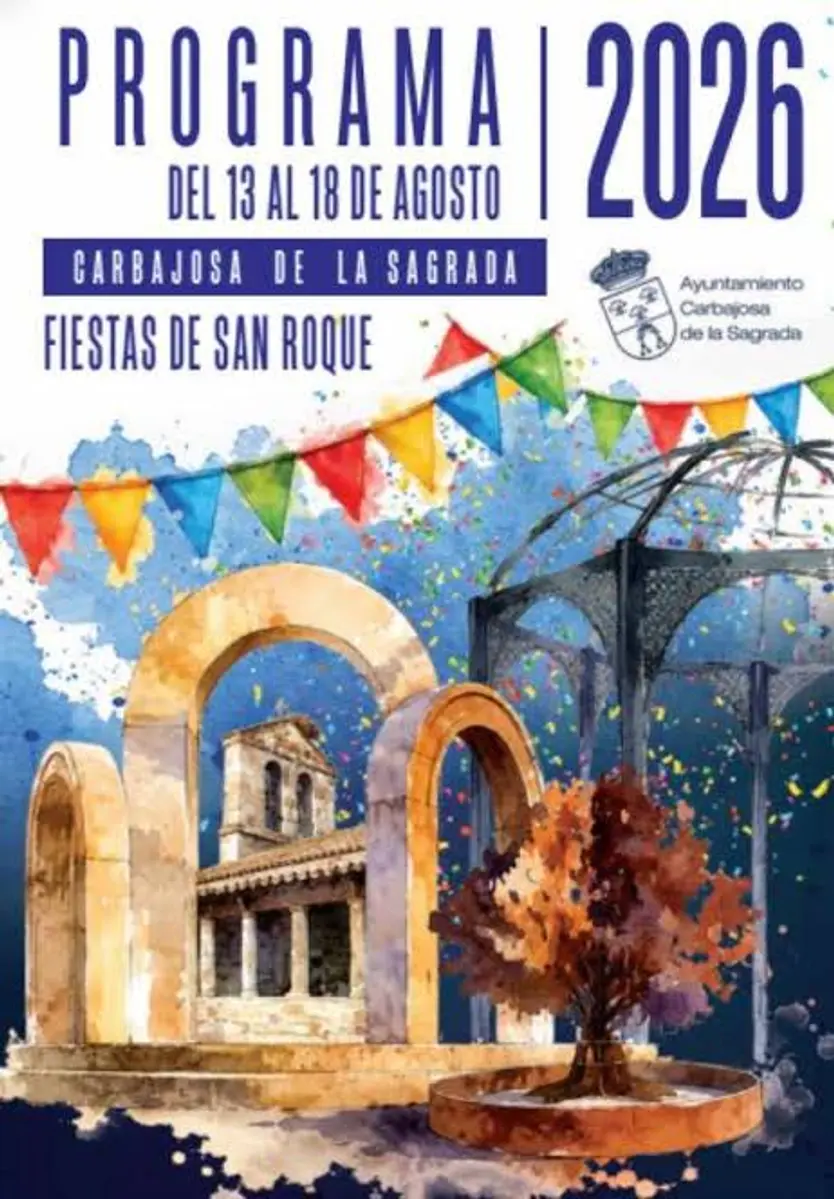 Cartel de fiestas Carbajosa de la Sagrada, agosto de 2026