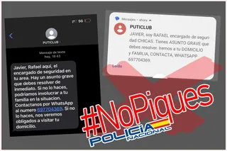 Estafa. Foto @policia