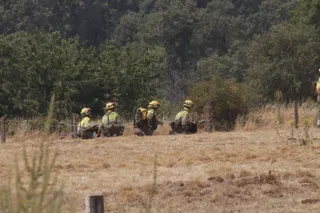 Incendio y Puesto de Mando Avanzado en El Maíllo