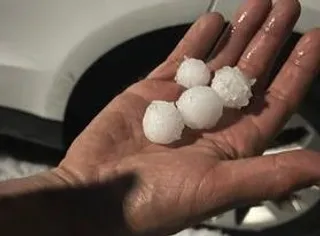 Granizada y tormenta en la provincia de Salamanca, martes, 21 de marzo de 2024. Foto de archivo