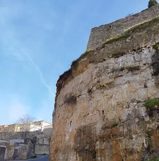 Zona de la muralla de Ciudad Rodrigo afectada por el derrumbe