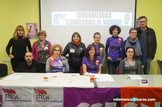Convocatoria huelga feminista cgt, cnt y stecyl