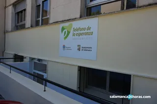 Teléfono de la esperanza. Foto de archivo