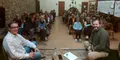 Un momento de la charla en San Martín del Castañar 