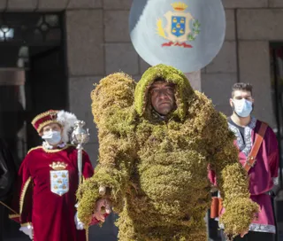 Béjar celebra este domingo un Corpus Christi simbólico con dos Hombres de Musgo