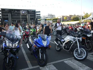 Concentración de motos en Carbajosa de la Sagrada