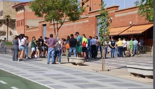 Cola en taquillas de La Glorieta. Foto de archivo S24H