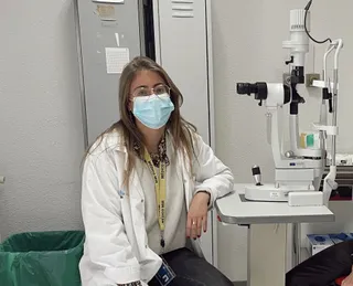 Macarena González Gran, residente de segundo año de oftalmología en el Hospital Universitario de Salamanca