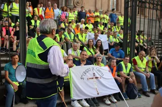Salida Marcha nocturna peregrinos a Cabrera