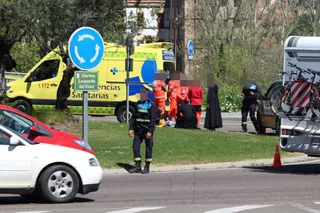 Accidente en la glorieta Leonardo da Vinci