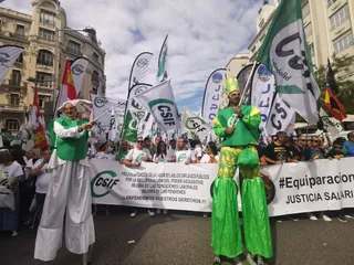 Imagen de archivo, manifestación equiparación salarial, CSIF.