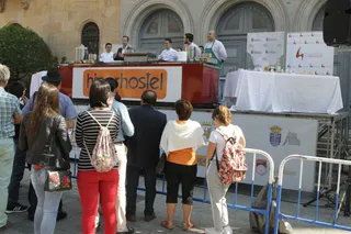 Degustación de carne.