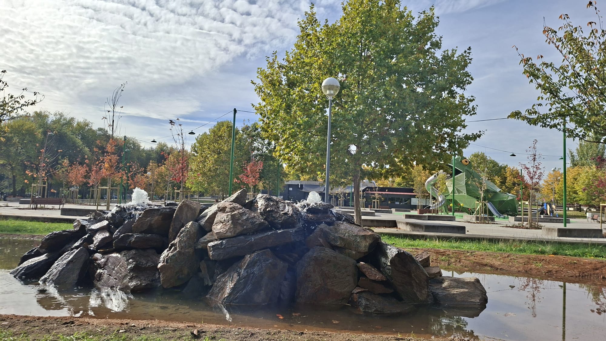 Estanque construido en el parque de W&uuml;rzburg en una foto facilitada por el Ayuntamiento de Salamanca